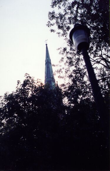 The top of St. James Cathedral.