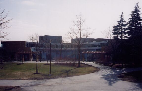 The Student Life Centre, the only building on campus that looks remotely interesting.